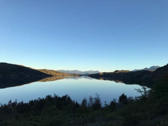 Lake Skottsberg, still as a mirror.